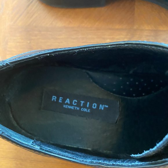 Kenneth Cole Reaction Men's Black Leather Oxford - Size 9- - Picture 4 of 4